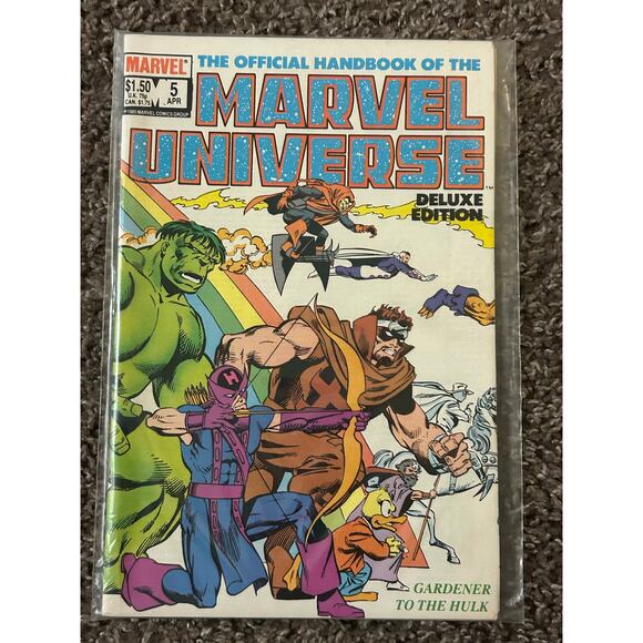 Official Handbook To The Marvel Universe #1, 2, 4, 5, 6 (1985 Marvel) Lot of 5 - Picture 8 of 9